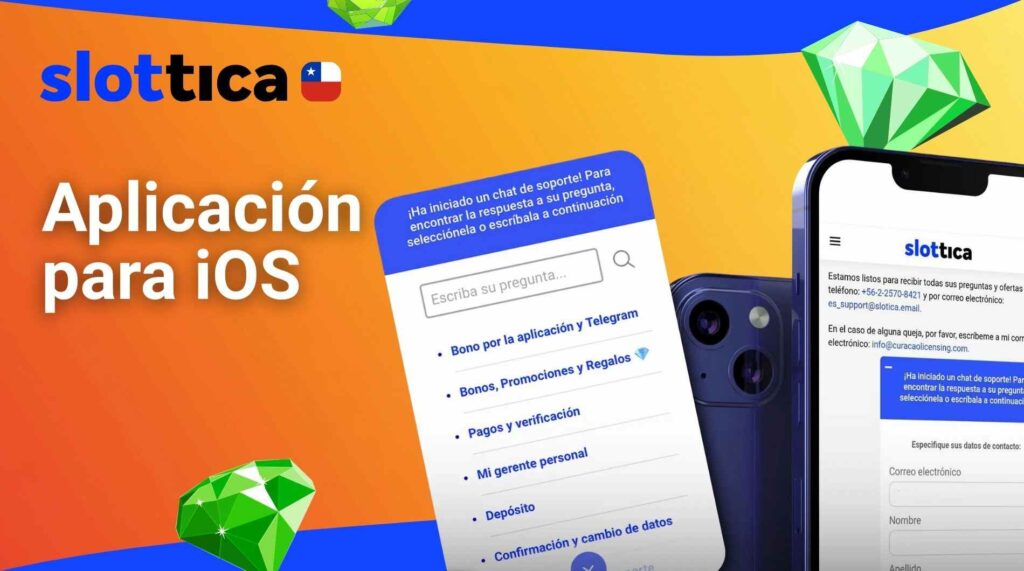 Aplicación Slottica Chile para iOS
