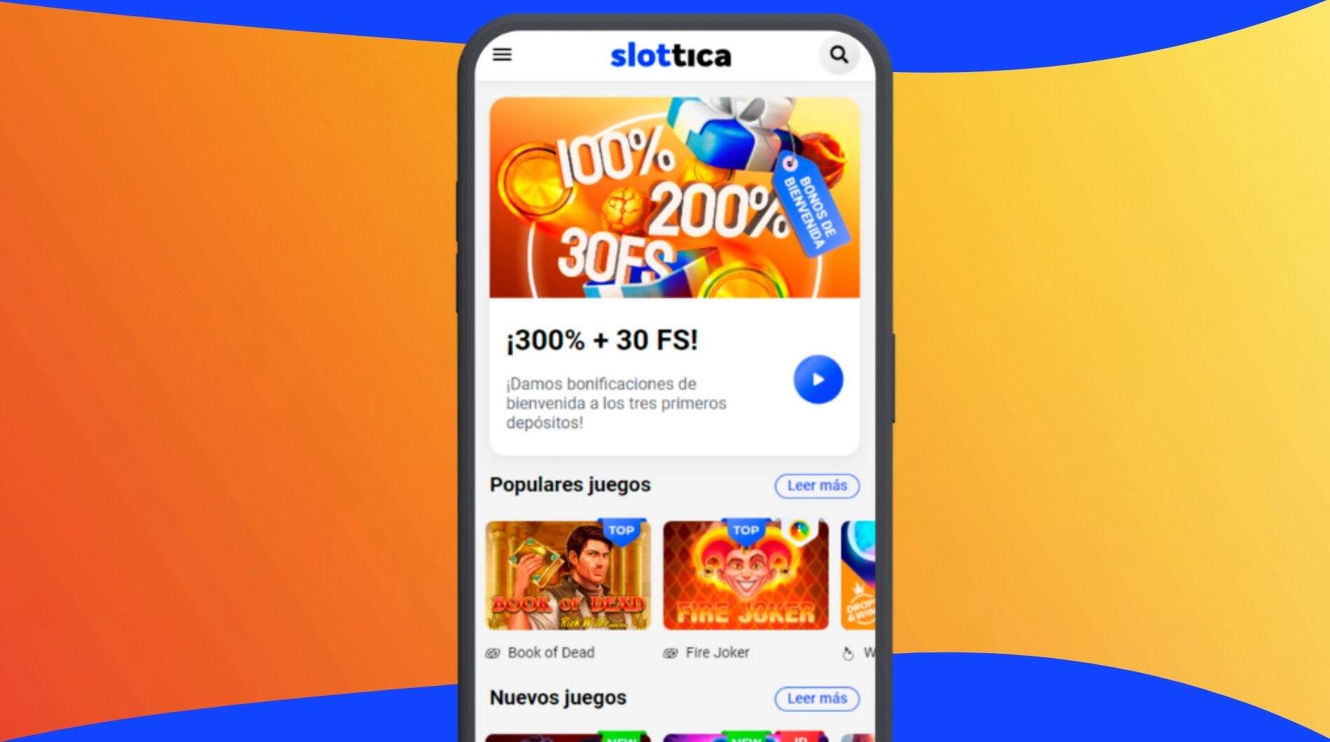 Visita el sitio web oficial de Slottica Chile